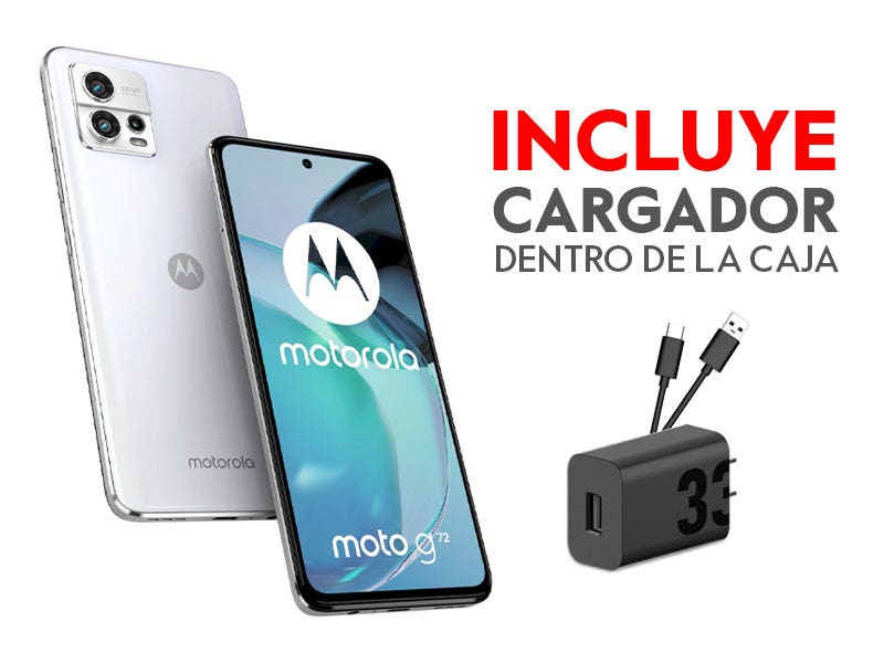 Motorola Moto g72, Dual SIM, Liberado (Blanco)