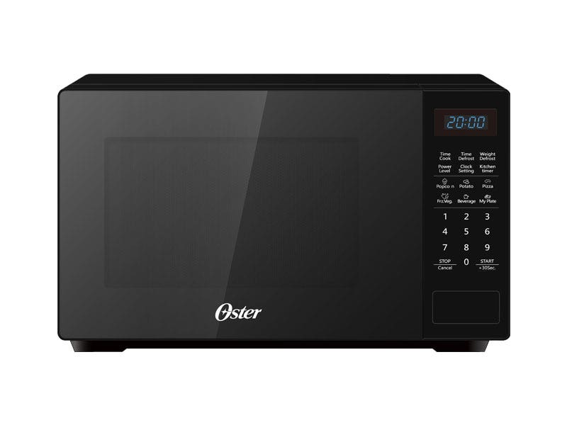 Horno microondas de 0.7' cúbicos de capacidad, color negro, Oster OGGME2702.