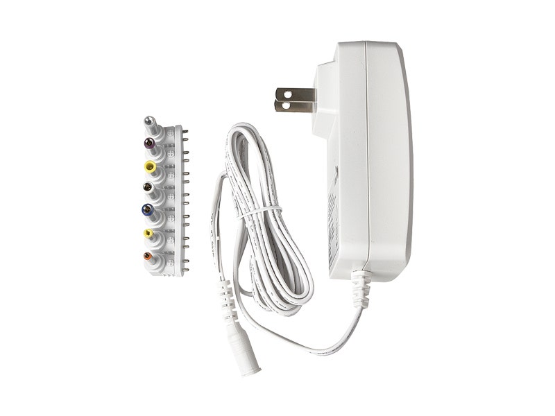 ADAPTADOR UNIVERSAL DE AC A DC 2500MA, BLANCO