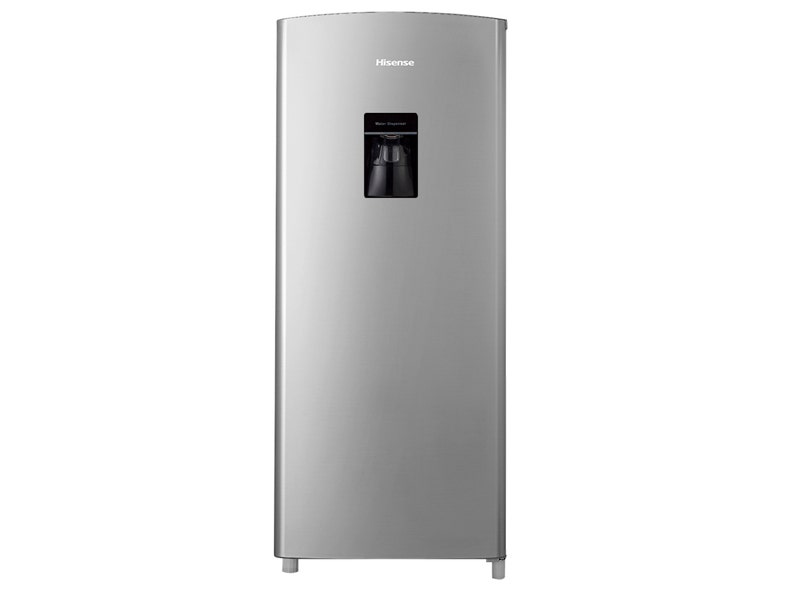 Refrigeradora Frost con dispensador de 7' pies cúbicos brutos, 6.3' netos, gris. Hisense RR63D6WGX1.