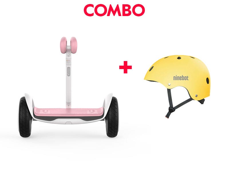 SCOOTER SELF-BALANCING NINEBOT PARA NIÑA + CASCO XS AMARILLO