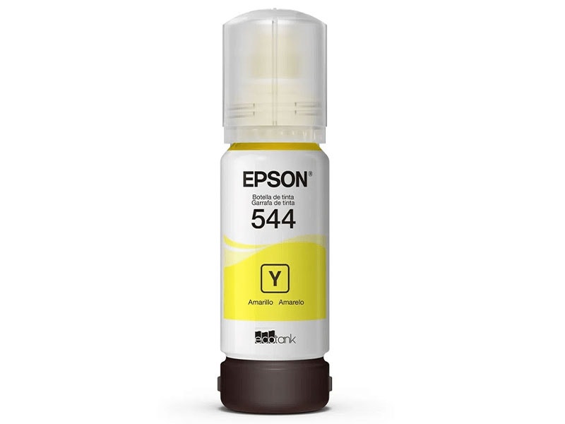 Botella de Tinta Epson T544 420 Color Amarillo para Impresoras L1250, L3210, L3250, L5590