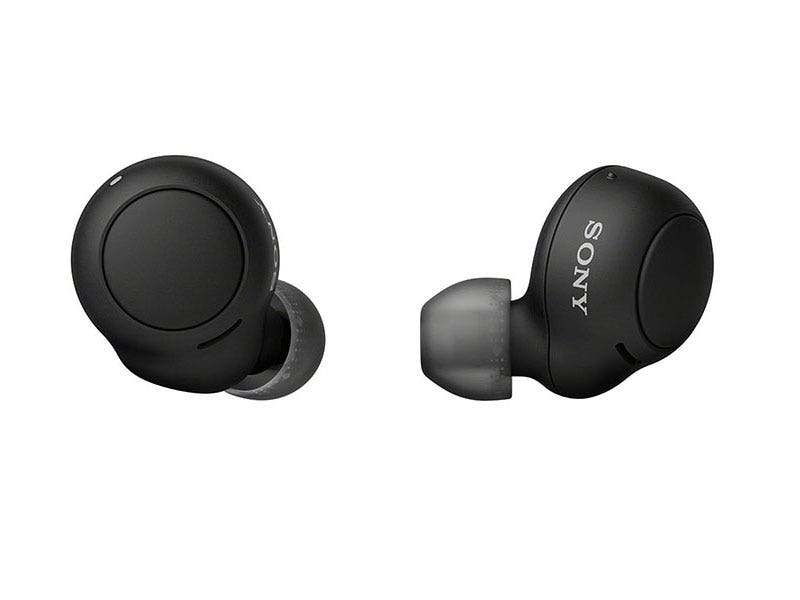 Audífonos Sony WFC500 In-Ear True Wireless Bluetooth Resistentes al Sudor (Negro)